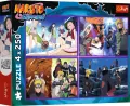 Puzzle 4x250 Przygody Naruto Uzumaki TREFL - tantis.pl