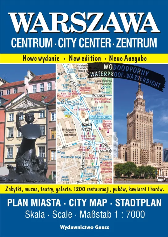 Warszawa Centrum. Plan miasta foliowany 1:7000 - tantis.pl