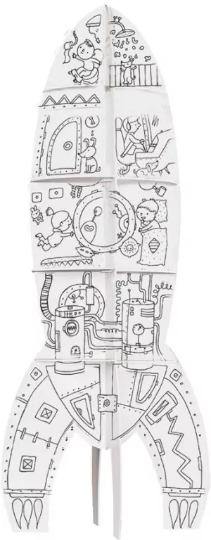 Kolorowanka XXL. Rakieta - tantis.pl