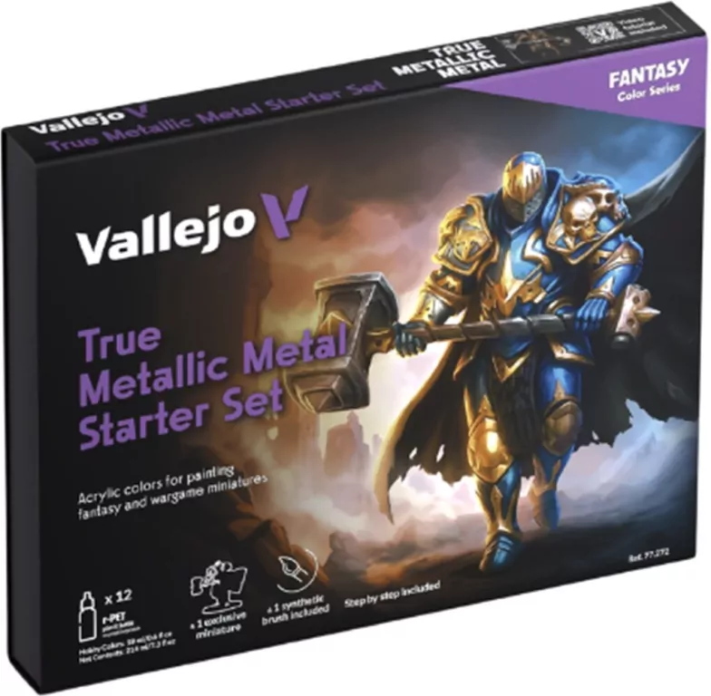 Vallejo: 77.272 - True Metallic Metal - Starter Set - tantis.pl