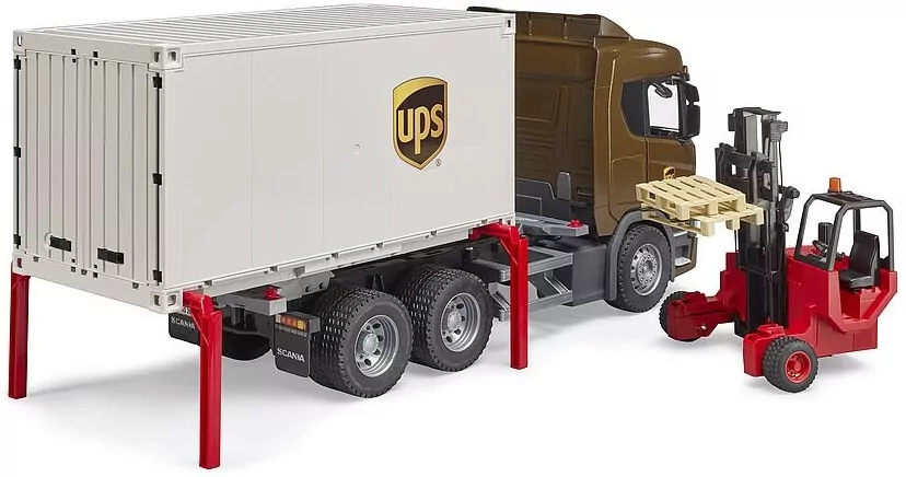 Scania Super 560R. Kontener UPS z wózkiem widłowym - tantis.pl