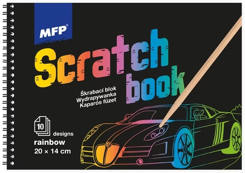 Wydrapywanka tęczowa 20x14cm 10 arkuszy - tantis.pl