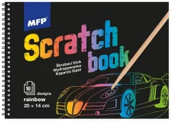 Wydrapywanka tęczowa 20x14cm 10 arkuszy