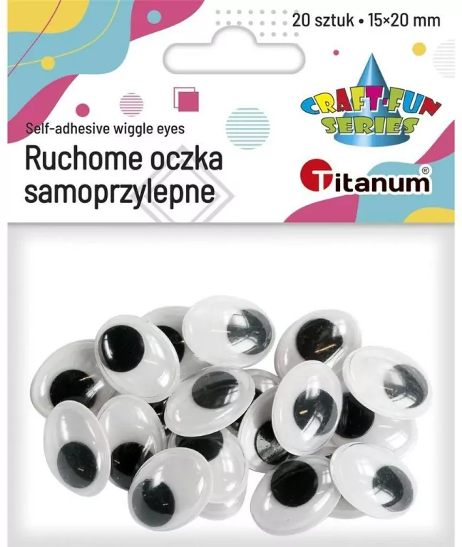 Oczy samoprzylepne 15x20mm owal op - tantis.pl