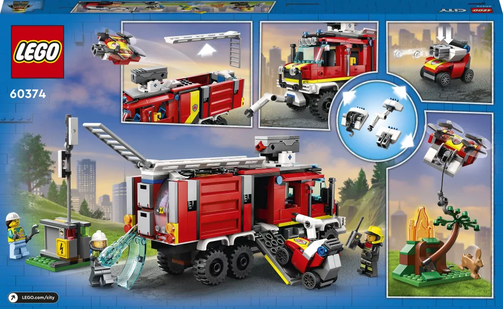 LEGO® City Fire. Terenowy pojazd straży pożarnej. 60374 - tantis.pl