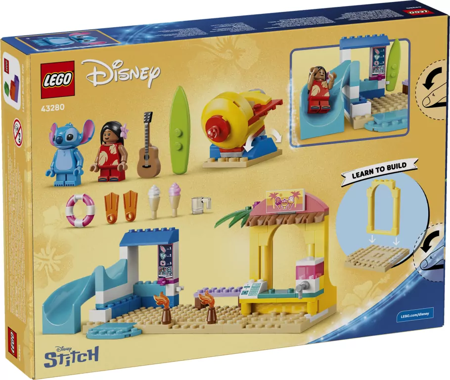 LEGO® Zabawa na plaży z Lilo i Stitchem 43280 - tantis.pl