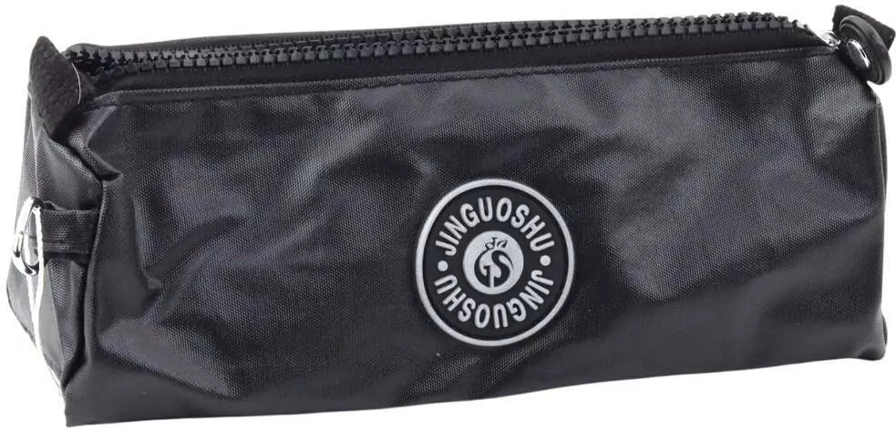 Piórnik szkolny jednokomorowy czarny 21,5cm - tantis.pl