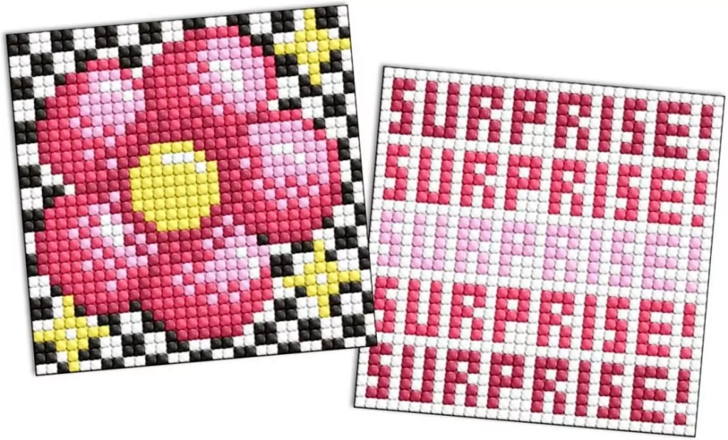Diamentowa mozaika na magnes - LOL Kwiat 9x9cm - tantis.pl
