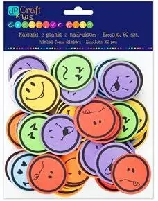 Naklejki z pianki - emocje, 60 pcs (KSPI-316) - tantis.pl