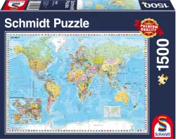 Puzzle 1500 PQ Mapa świata