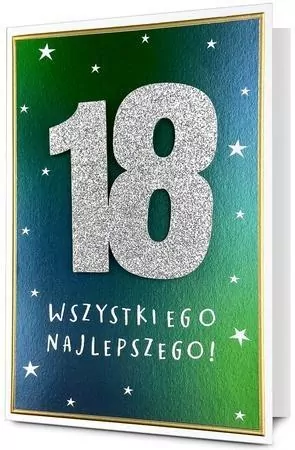 Karnet B6 Urodziny 18 - tantis.pl
