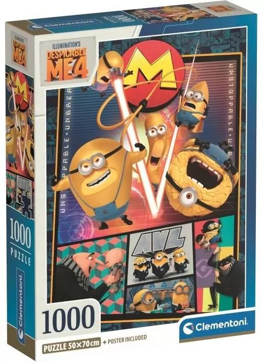 Puzzle 1000 Compact. Minionki. Despicable Me 4 - tantis.pl