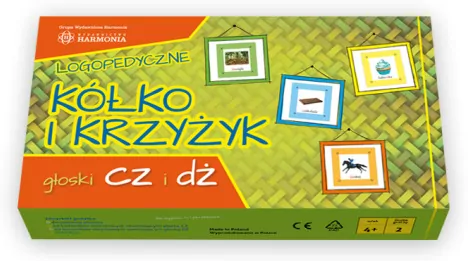 Gra Logopedyczne kółko i krzyżyk głoski cz i dż - tantis.pl
