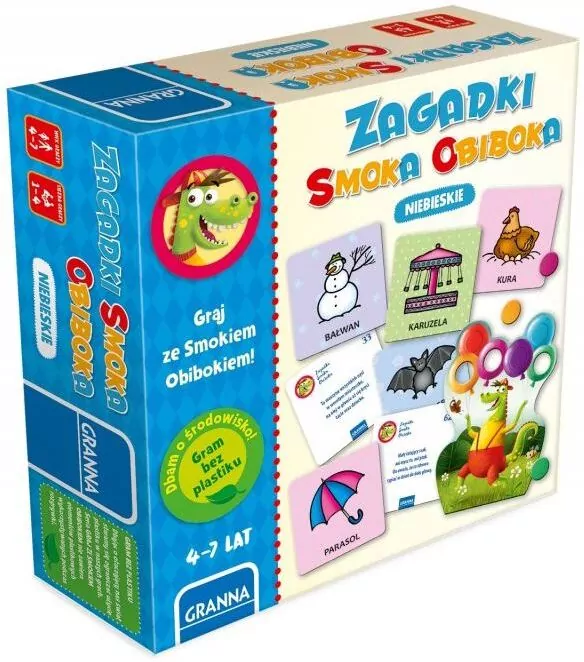 Zagadki Smoka Obiboka. Niebieskie. Graj ze Smokiem Obibokiem - tantis.pl