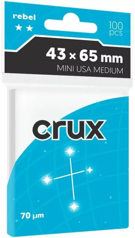 Koszulki na karty Rebel (43x65 mm) Crux Medium, 100 sztuk - tantis.pl