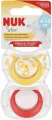 NUK. Star. Smoczki. 6-18 miesięcy. Żółty i czerwony - tantis.pl