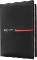 Kalendarz 2026 A6 tygodniowy czarny