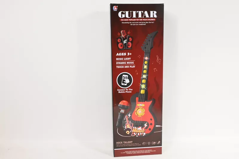 Gitara z mikrofonem światło i dźwięk - tantis.pl