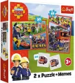 Trefl. Puzzle 2w1 + memos. Drużyna Strażaka Sama - tantis.pl