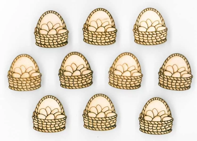 Naklejki drewniane koszyczki - tantis.pl