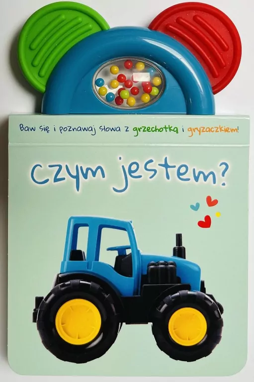 Książeczka z gryzakiem i grzechotką. Czym jestem? - tantis.pl