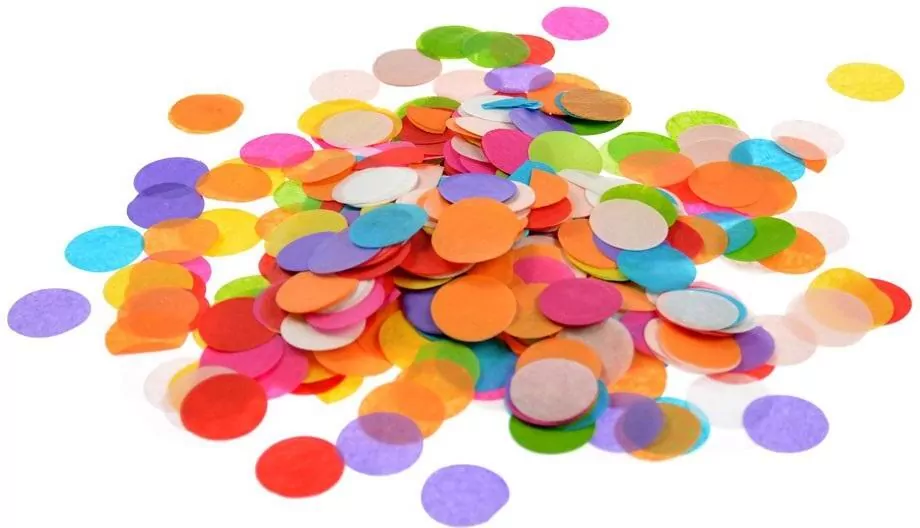 Kolorowe konfetti z bibuły - tantis.pl