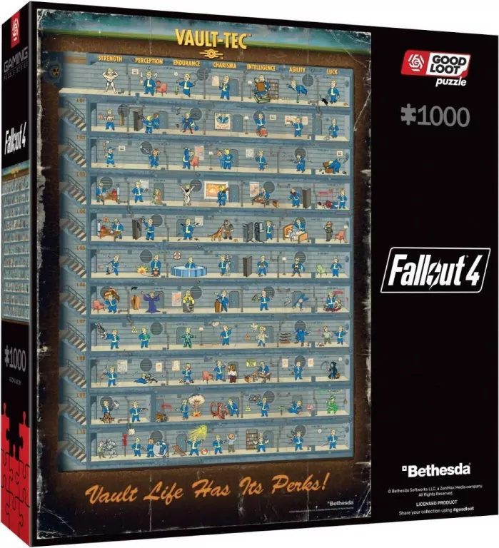 Puzzle 1000 Fallout 4 Perk Poster - tantis.pl