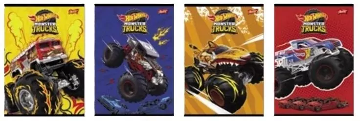 Zeszyt Hot Wheels. A5/16k linia podwójna dwukolorowa. 15 sztuk - tantis.pl