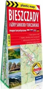 Plastic map Bieszczady i Góry Sanocko-Turczańskie - tantis.pl