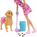 Barbie Spacer z pieskiem czyścioszkiem - tantis.pl