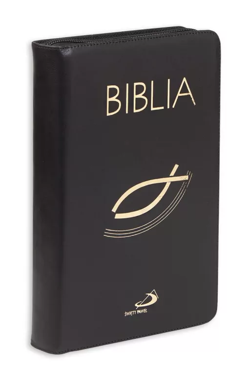 Biblia z rybką. Z suwakiem, czarna - tantis.pl