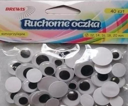 Ruchome oczka, 40 sztuk - tantis.pl