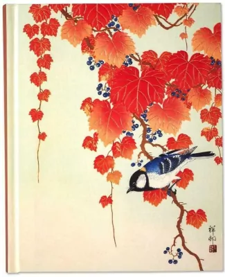 Notatnik duży: Ptak i czerwony bluszcz