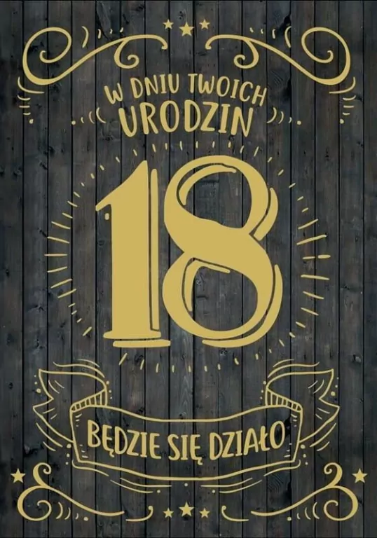 Karnet B6. Urodziny 18. PR-102 - tantis.pl