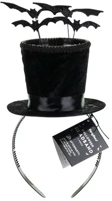 Opaska Cylinder z Nietoperzami 19x26cm czarny - tantis.pl