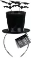 Opaska Cylinder z Nietoperzami 19x26cm czarny - tantis.pl