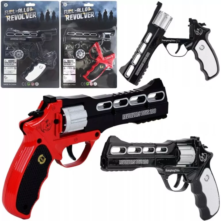 Pistolet na kapiszony metalowy MIX - tantis.pl