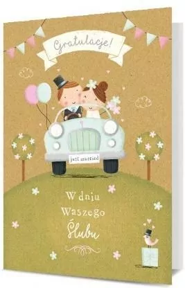 Karnet okolicznościowy. Ślub. Pan Dragon - tantis.pl