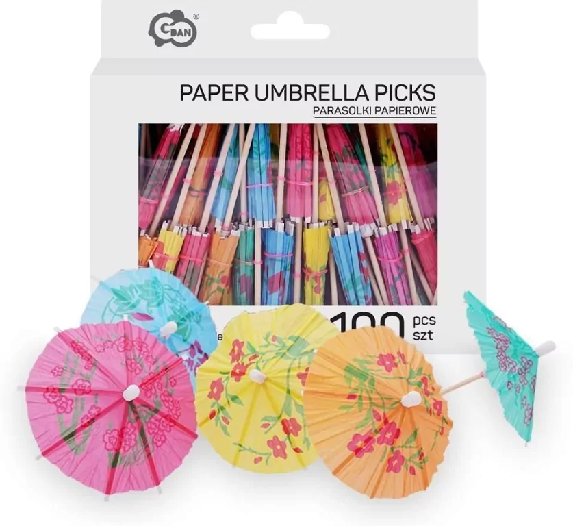 Parasolki papierowe 10cm/100 szt - tantis.pl