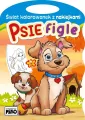 Świat kolorowanek z naklejkami. Psie figle - tantis.pl