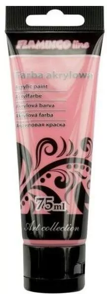 Farba akrylowa. Bladoczerwona 75ml - tantis.pl