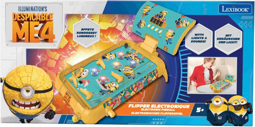 Pinball elektroniczny Minionki Lexibook JG610DES - tantis.pl