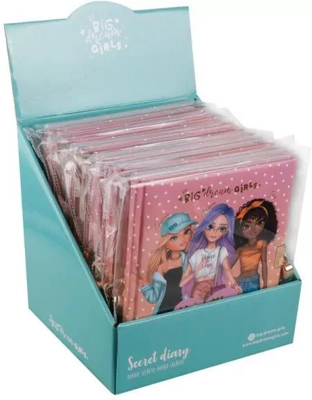Pamiętnik zamykany na kłódkę Big Dream Girls MIX - tantis.pl