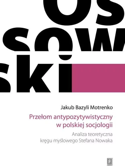 Przełom antypozytywistyczny w polskiej socjologii - tantis.pl