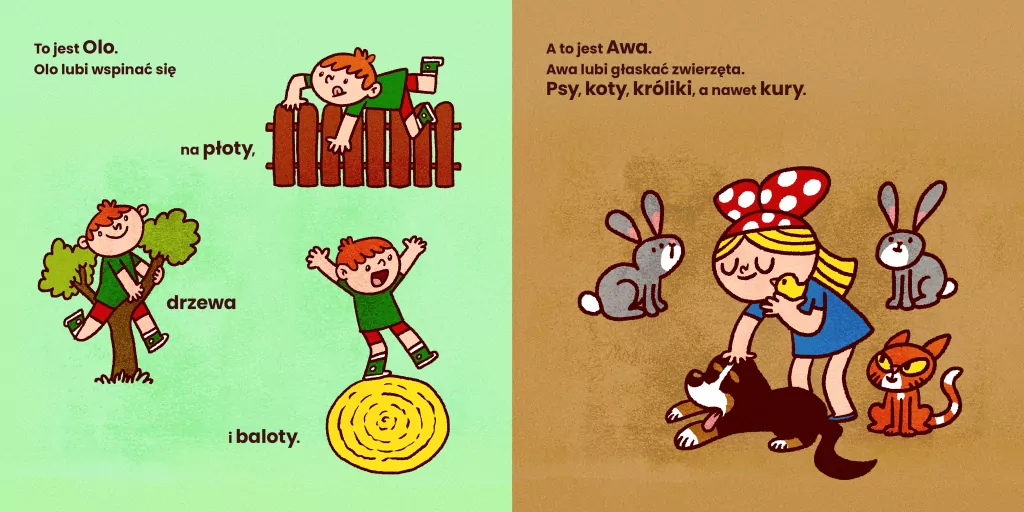 Dźwięki wsi. Olo i Awa. Logopedyczna zabawa - tantis.pl