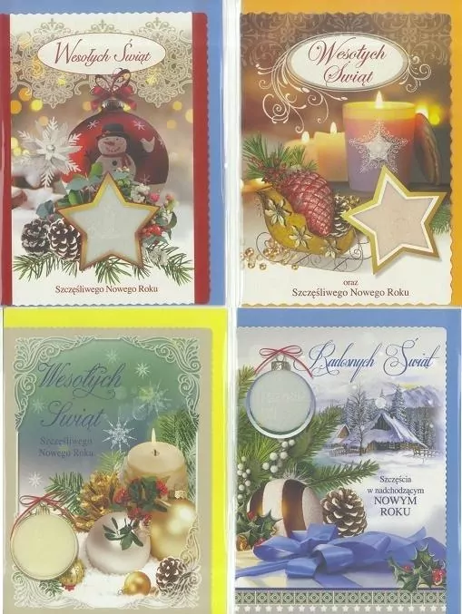 Karnet B6 Boże Narodzenie Z opłatkiem. Świecki (10sz) Mix - tantis.pl