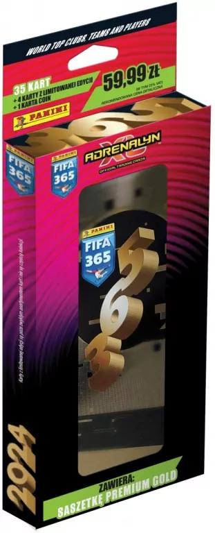 Panini Fifa 365 Adrenalyn XL 2024. Puszka kolekcjonera - tantis.pl