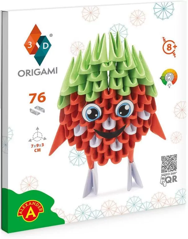 Origami 3D. Truskawka - tantis.pl