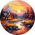 Malowanie po numerach - Panorama gryska 39cm - tantis.pl