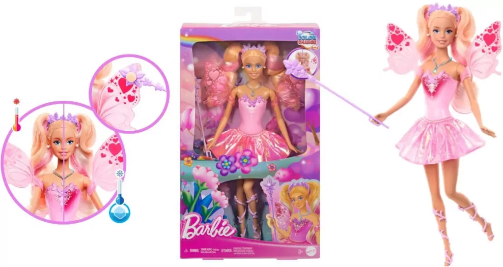 Barbie Lalka Wróżka Zmiana koloru - tantis.pl